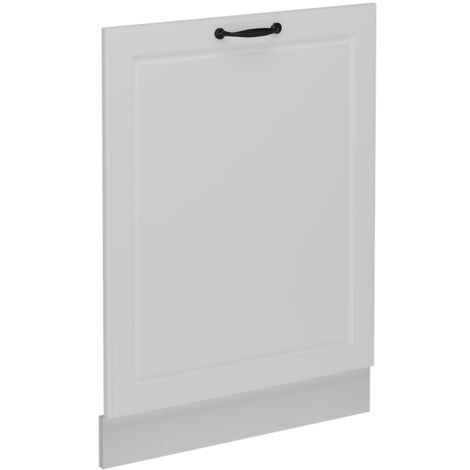 Geschirrspülblende R-Line, Weiß Landhaus, 60 cm ohne Arbeitsplatte, Vicco