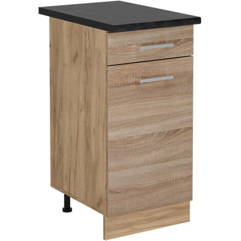 Küchenunterschrank R-Line, Sonoma, 40 cm , AP Anthrazit, Vicco (1/5)