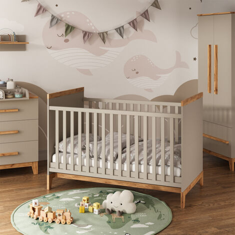 Vitalispa Set De Chambre D'enfant Chêne Cachemire 5 Pièces, Malia