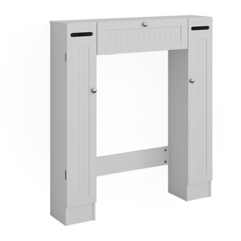 Toiletkast Bianco Grijs 89 x 99 cm met 2 toiletpapierdispensers Vicco | Grijs | Toiletkast | 406673149197106