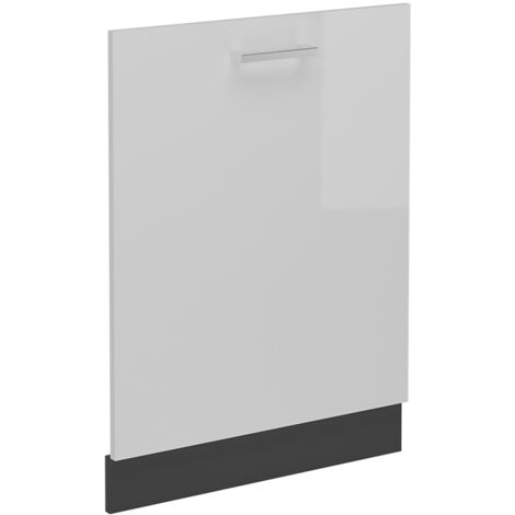 Geschirrspülblende R-Line, Weiß Hochglanz, 60 cm ohne Arbeitsplatte, Vicco