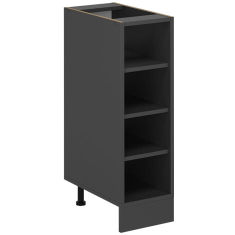 Küchenregal R-Line, Anthrazit, 25 cm ohne Arbeitsplatte, Vicco