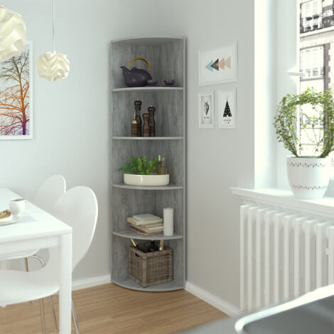 Eckregal Ecki, Beton, 40 x 180 cm, Vicco