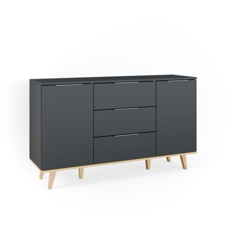 Kommode Nautica, Anthrazit, 138 x 82 cm, Vicco