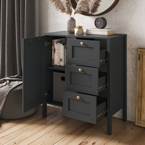 Kommode Ewan, Anthrazit, 80.3 x 89.9 cm, Vicco