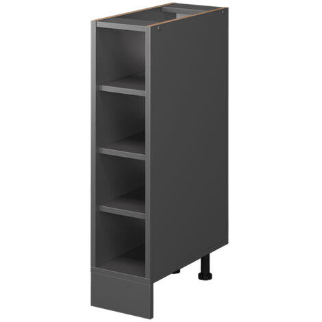 Küchenregal R-Line, Anthrazit, 20 cm ohne Arbeitsplatte, Vicco