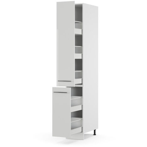 Apothekerschrank Fame-Line, Weiß Hochglanz, 30 cm, Vicco