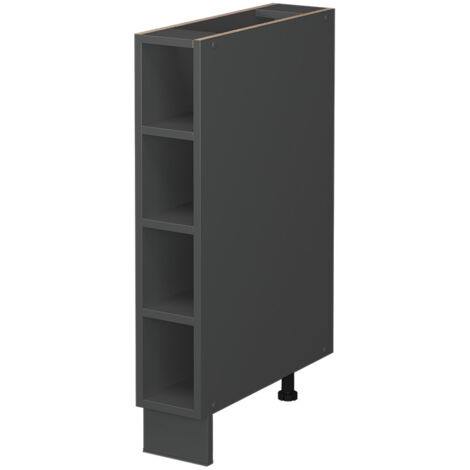 Küchenregal Fame-Line, Anthrazit, 15 cm ohne Arbeitsplatte, Vicco