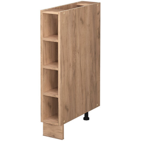 Küchenregal Fame-Line, Goldkraft Eiche, 15 cm ohne Arbeitsplatte, Vicco