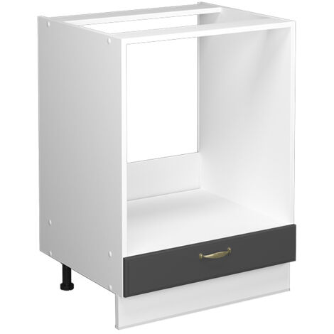 Herdumbauschrank Fame-Line, Anthrazit-Gold, 60 cm ohne Arbeitsplatte, Vicco