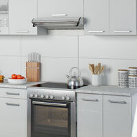 Vicco Küche Raul Küchenzeile Küchenblock Einbauküche 240 cm Weiß Hochglanz
