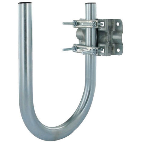 Sedea – Fixation murale en U pour antenne TV – Ø 40 mm – Déport 270 mm – Hauteur 335 mm – Support métallique résistant aux intempéries