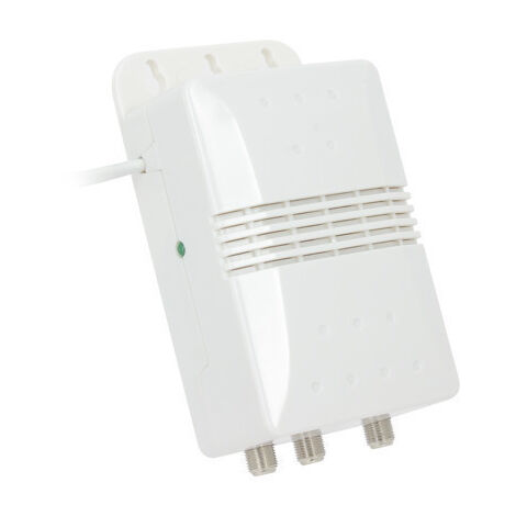 Metronic 432170 – Alimentation 12V/24V Pour Amplificateurs TV Et Antennes Actives, Double Sortie F, Installation Intérieure