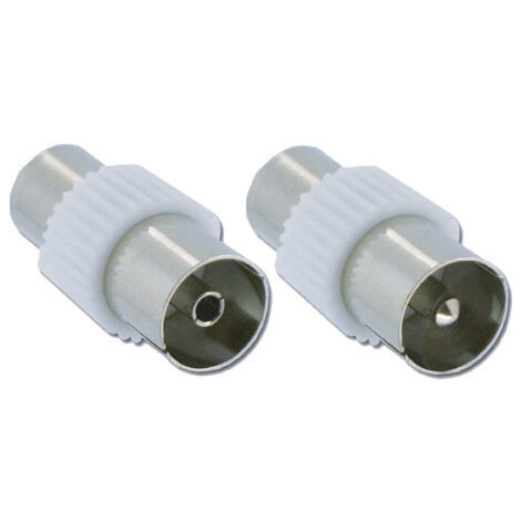 2 Raccords Coaxial 9.52 mm Male/Male + Femelle/Femelle