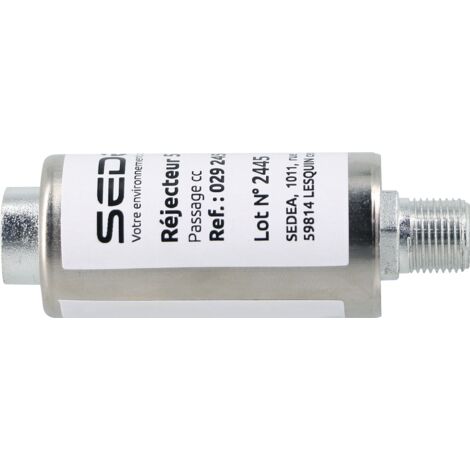 Sedea – Réjecteur 5G LTE 700 – Filtre étanche compact – Passage CC – Bande passante 5 à 694 MHz – Perte de passage 0.5 dB