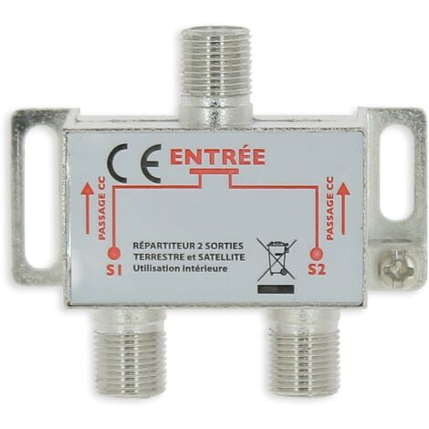 Répartiteur intérieur TV / Satellite - 2 directions