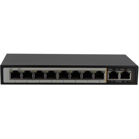 Switch PoE - 8+2 ports (1/3)