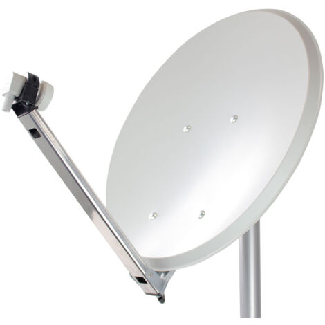 Sedea – Parabole acier électrozingué 65 cm avec LNB – Montage rapide avec écrous intégrés – Fixation sur mât jusqu'à 60 mm