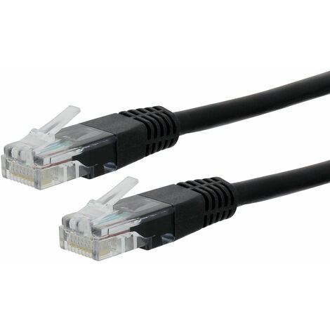 BeMatik - Câble réseau ethernet 15 mètres LAN S-STP RJ45 Cat.7 noir