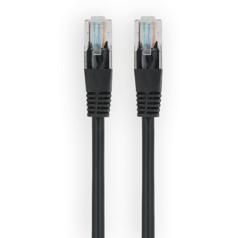 Cordon RJ45 UTP Cat 5 - Male / Male - 10 Mètres - Noir (1/4)