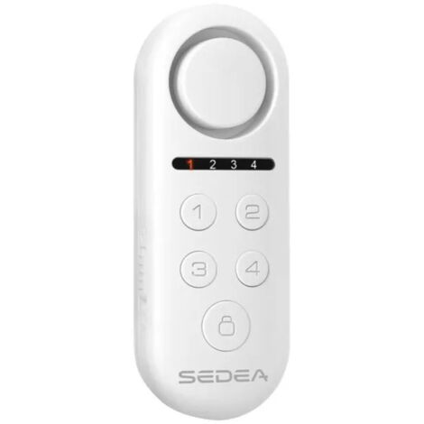 Sedea – Centrale d'alarme sans fil SECURIZY+ avec sirène 105 dB et clavier à code – Alimentation 2 piles AA – 570848