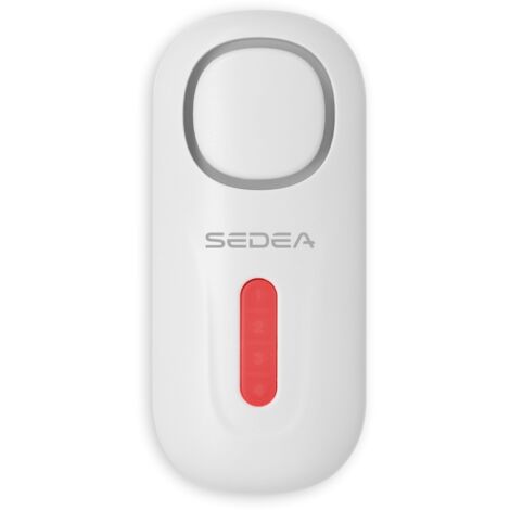 Sedea – Centrale d'alarme sans fil avec sirène 105 dB – Alimentation par 2 piles AA – Portée 100m – Installation rapide et facile