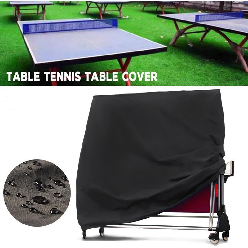 Couverture de Table de tennis de table, imperméable, anti-poussière,  anti-ultraviolet, pratique, noir, pour sports
