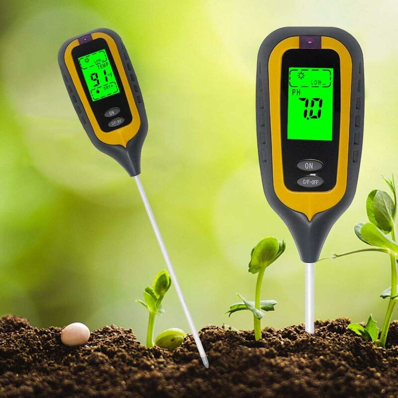 Humidimètre de sol - Kits de testeur de sol 3 en 1 avec testeur de ph  d'humidité du sol, kit d'outils de jardinage pour les plantes, adapté à  l'intérieur extérieur, jardin