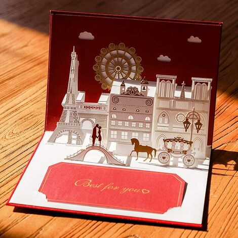 Carte Pour La Saint Valentin Carte D Anniversaire Pour Les Amoureux 3d Pop Up Carte De