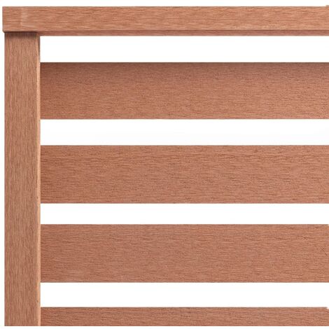 Fence Panel WPC 180x180 cm Brown vidaXL