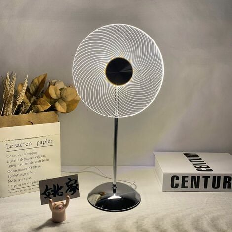 Lampe de chevet Pinwheel Ambient Light Striped Table Lamp