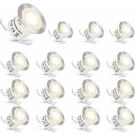 Spot extérieur encastrable LED Aluminium rond D.130 IP 67 Blanc