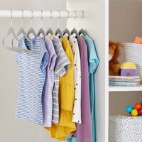 Litzee Lot De 30 Cintres En Velours Pour Bebe Avec 6 Separateurs De Vetements De Taille