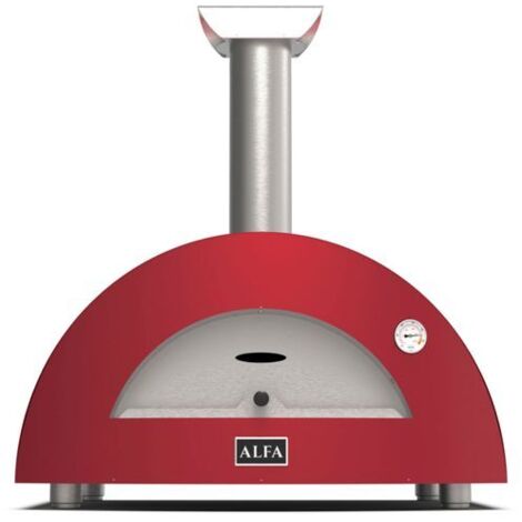 Alfa Forni Moderno 2 Pizze Holz Antik Rot