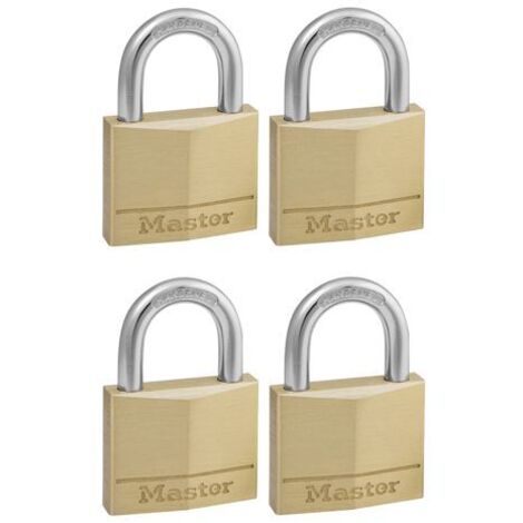 Master Lock Vorhängeschloss 4er Set (50mm) 150EURQNOP