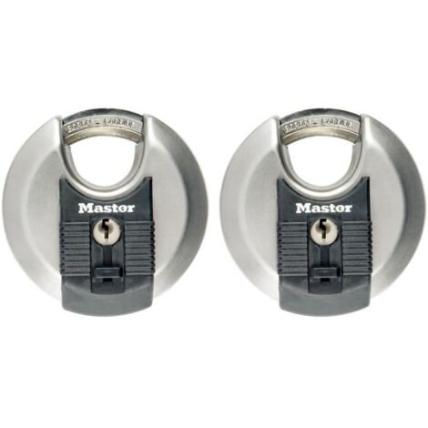 Master Lock Vorhängeschloss 2-Disk aus Edelstahl (70mm) M40E