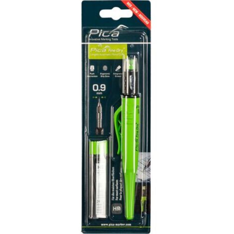 Porte-Mine Pica 7070 - Mines Graphite 0.9mm - Marqueur Trous Profonds