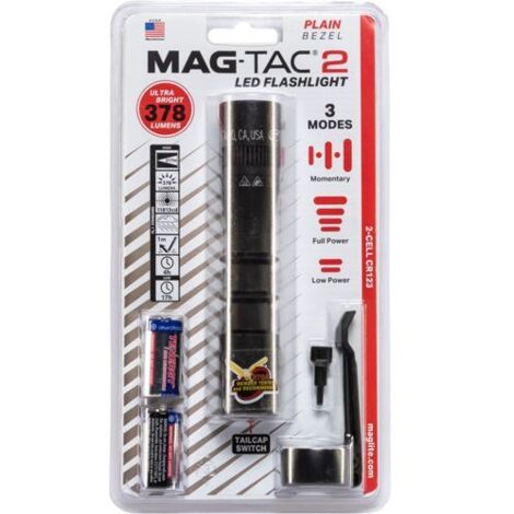 Maglite MAG-TAC LED Taschenlampe – 320 Lumen, 3 Modi, Mit Tactical-Krone