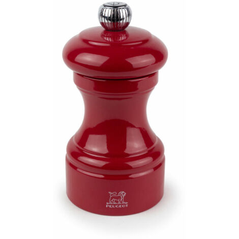 Peugeot Bistro Pfeffermühle 10 cm Passionsrot lackiert Holz