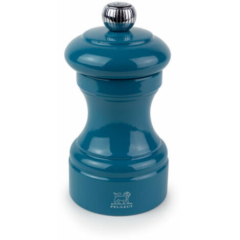 Peugeot Bistro Pfeffermühle 10 cm Pazifikblau lackiert Holz