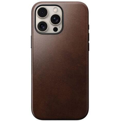 Nomad Modern Leather Case iPhone 16 Pro Max Rustic Brown Horween (1/5)