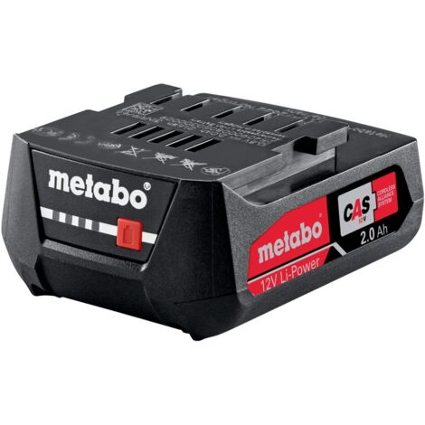 Metabo – Akkupack 12 V, 2,0 Ah, Li-Power – 625406000 – Intelligentes Batteriemanagement – Lange Lebensdauer – Für Elektrowerkzeuge (1/5)