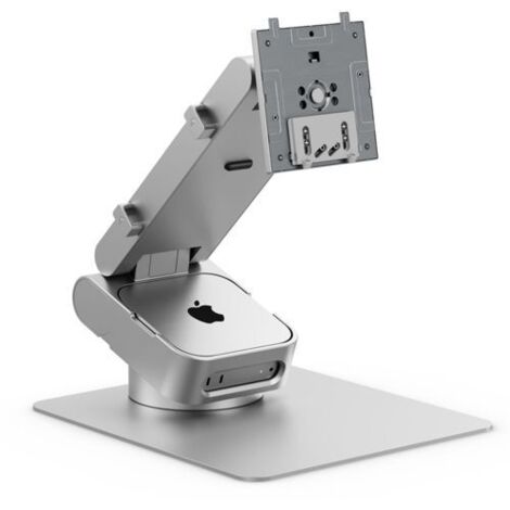 Alogic ASPEKT Omni Fold Stand Mac Mini for 32  Monitor Silver