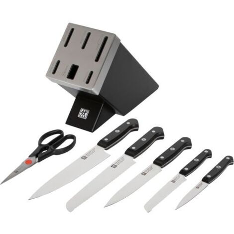 Zwilling Gourmet Messerblock 7-tlg. selbstschärfend, schwarz