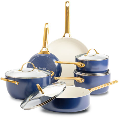 GreenPan Padova Reserve 6-tlg. Topf&Pfannenset blau