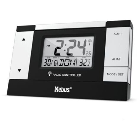 Techno Line Tcm Radio Controlled Wecker Einstellen Mebus Funk Uhr