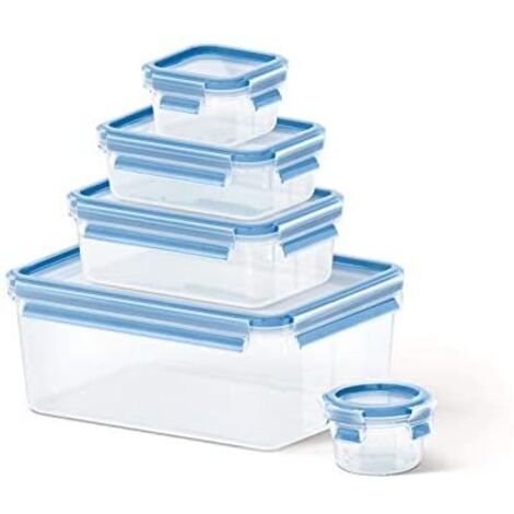Emsa Food Clip&Close 508568 5er Set transparent/blau (1/5)