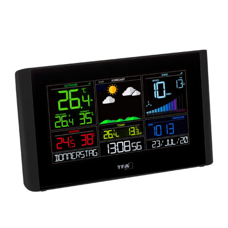 TFA Dostmann VIEW BREEZE 35.8001.01 WLAN-Wetterstation Vorhersage für mit WiFi 7 Tage Anzahl Sensore