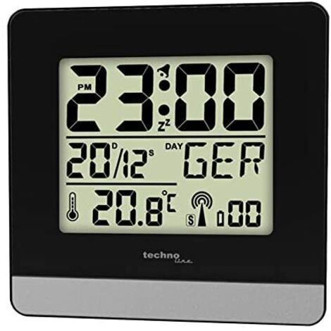 Horloge Radio-pilotée Technoline - Température Et Humidité