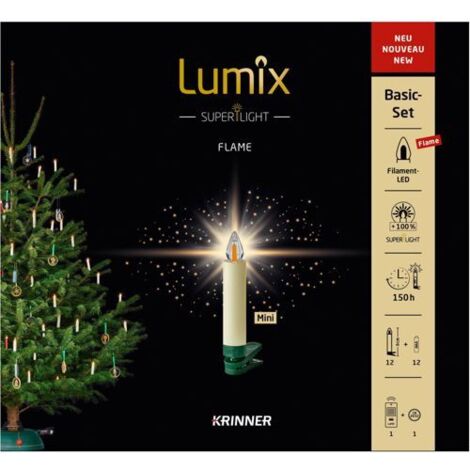 Krinner LED-Weihnachtsbaumkerzen kabellos 6 Stück weiß (77155) ab 28,95